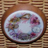 13 x 7.5 x 13 cherry tall oval.